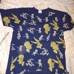 Vintage 80s bugs bunny top medium new